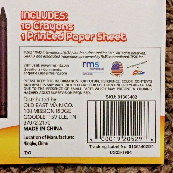 Grafix Crayon By Number 1 Printed Sheet 10 Crayons Learning Play Age 6+ Craft - Picture 4 of 6